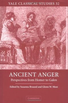 portada Ancient Anger Hardback: Perspectives From Homer to Galen: 32 (Yale Classical Studies) 