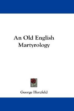 portada an old english martyrology (en Inglés)
