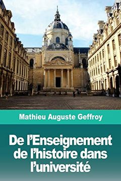 portada De L'enseignement de L'histoire Dans L'université (en Francés)
