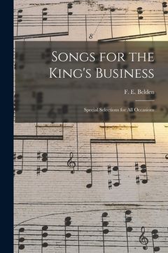 portada Songs for the King's Business: Special Selections for All Occasions