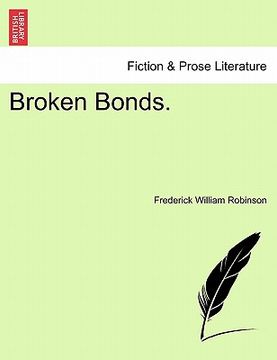 portada broken bonds. (in English)