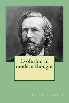 portada Evolution in modern thought (in English)