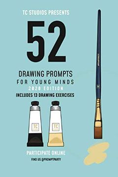 portada 52 Drawing Prompts for Young Minds: 2020 Edition (en Inglés)