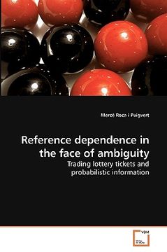 portada reference dependence in the face of ambiguity (en Inglés)