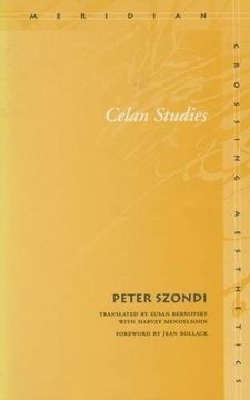 portada Celan Studies (Meridian: Crossing Aesthetics) (in English)