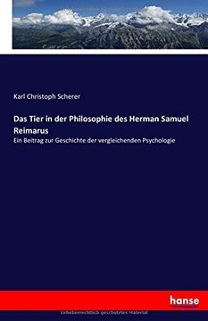 portada Das Tier in der Philosophie des Herman Samuel Reimarus: Ein Beitrag zur Geschichte der vergleichenden Psychologie (German Edition)