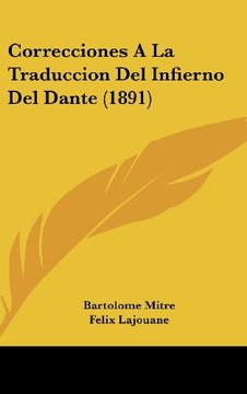 portada Correcciones a la Traduccion del Infierno del Dante (1891)