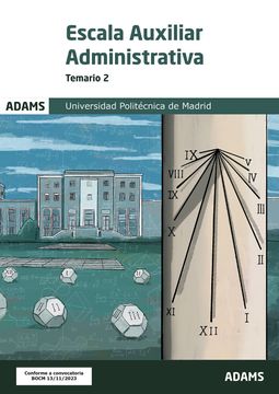 portada Temario 2 Escala Auxiliar Administrativa de la Universidad Politécnica de Madrid