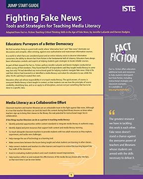 portada Fighting Fake News: Tools and Strategies for Teaching Media Literacy (Jump Start Guide) (en Inglés)