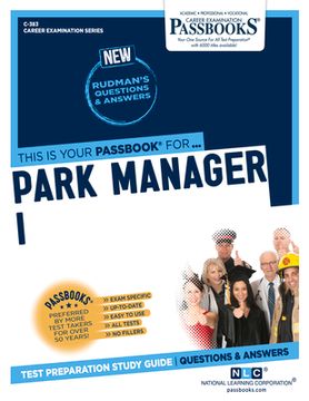 portada Park Manager I (C-383): Passbooks Study Guide Volume 383