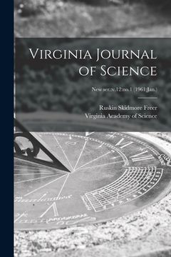 portada Virginia Journal of Science; new ser.: v.12: no.1 (1961: Jan.)