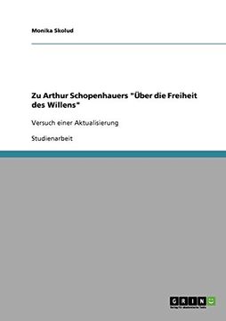 portada Zu Arthur Schopenhauers "Über die Freiheit des Willens" (German Edition)