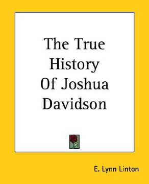 portada the true history of joshua davidson (in English)