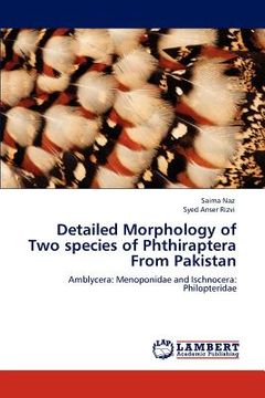 portada detailed morphology of two species of phthiraptera from pakistan (en Inglés)