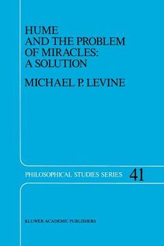 portada Hume and the Problem of Miracles: A Solution (en Inglés)