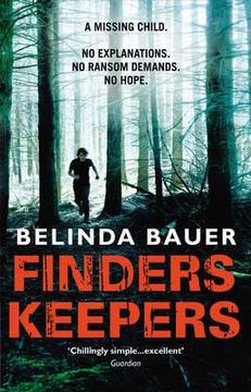 portada finders keepers. belinda bauer (in English)