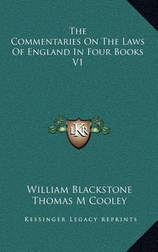 portada the commentaries on the laws of england in four books v1