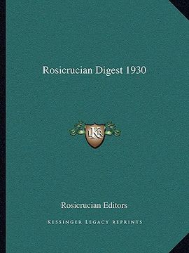 portada rosicrucian digest 1930