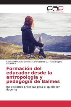 portada Formación del educador desde la antropología y pedagogía de Balmes