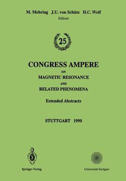 portada 25th congress ampere on magnetic resonance and related phenomena: extended abstracts (en Inglés)