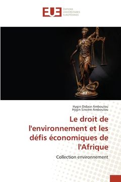 portada Le droit de l'environnement et les défis économiques de l'Afrique (en Francés)
