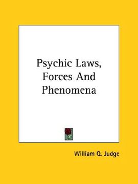 portada psychic laws, forces and phenomena (in English)