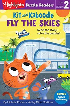 portada Kit and Kaboodle fly the Skies (Highlights Puzzle Readers) (en Inglés)