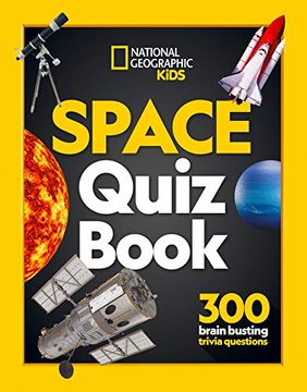portada Space Quiz Book: 300 Brain Busting Trivia Questions (National Geographic Kids) (en Inglés)