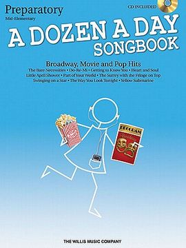 portada a dozen a day songbook - preparatory book: mid-elementary level