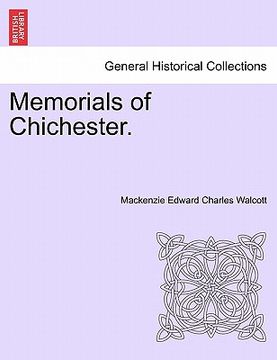 portada memorials of chichester. (en Inglés)