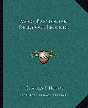 portada more babylonian religious legends (en Inglés)