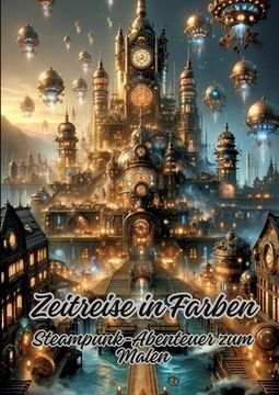 portada Zeitreise in Farben: Steampunk-Abenteuer zum Malen (en Alemán)