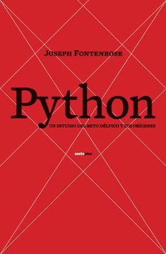 portada Python: Un Estudio del Mito Délfico y sus Orígenes