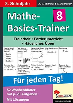 portada Mathe-Basics-Trainer / 8. Schuljahr Grundlagentraining für jeden Tag! (en Alemán)