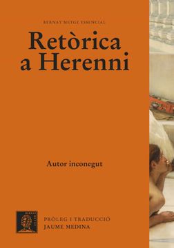portada Retòrica a Herenni: 16 (Bernat Metge Essencial) (en Catalá)