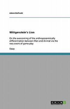 portada wittgenstein's lion (en Inglés)