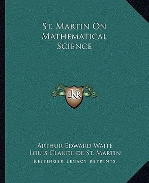 portada st. martin on mathematical science (en Inglés)