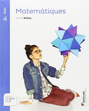 portada Matemàtiques serie resol 4 ESO saber fer (Paperback) (in Catalá)