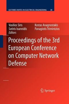 portada proceedings of the 3rd european conference on computer network defense (en Inglés)