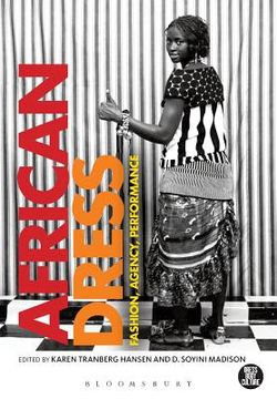 portada african dress: fashion, agency, performance (en Inglés)