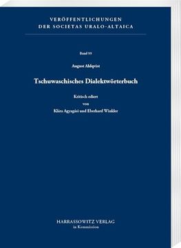 portada Tschuwaschisches Dialektworterbuch (en Alemán)