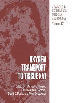 portada Oxygen Transport to Tissue XVI (en Inglés)