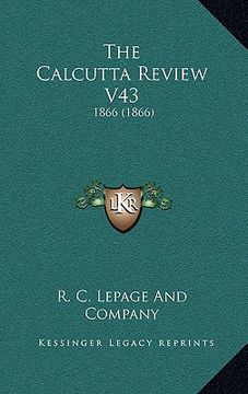 portada the calcutta review v43: 1866 (1866) (in English)
