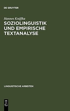 portada Soziolinguistik und Empirische Textanalyse (en Alemán)