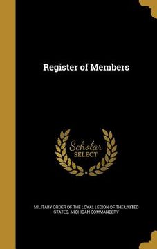 portada Register of Members (en Inglés)