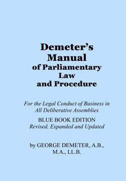 portada Demeter's Manual of Parliamentary Law and Procedure: Blue Book Edition (en Inglés)