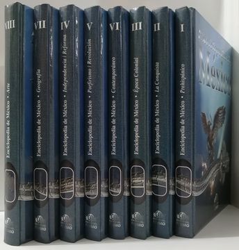 portada Historia de México Enciclopedia de 8 tomos y un cd ROM