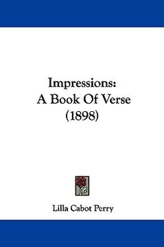 portada impressions: a book of verse (1898) (in English)