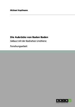 portada Die Aubrücke von Baden Baden (German Edition)