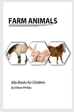 portada Farm Animals: Montessori Real Farm Animals Book, Bits of Intelligence for Baby and Toddler, Children'S Book, Learning Resources (Edu Books for Children) (en Inglés)